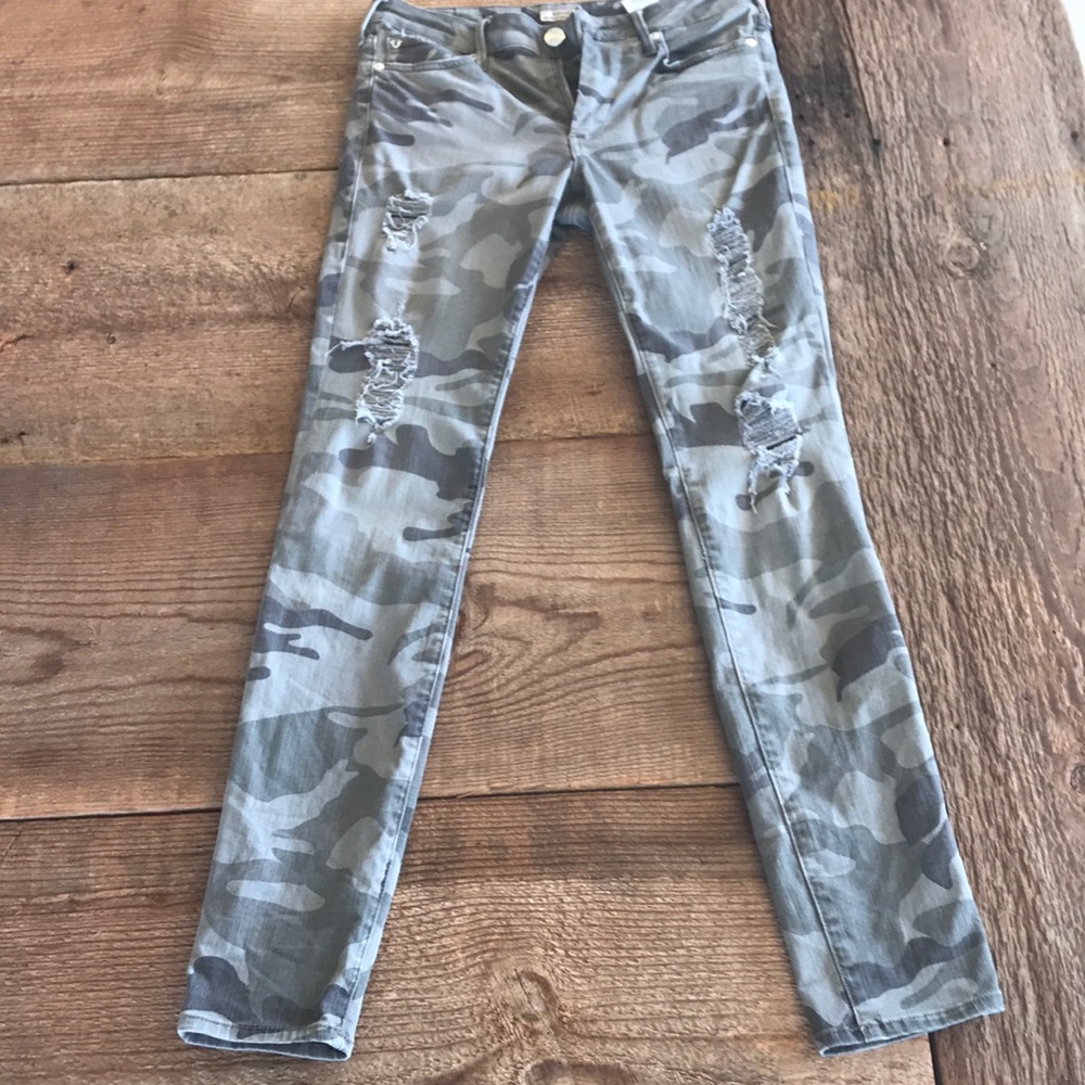 True Religion Halle Camo Skinny Jean